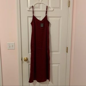 NWT Wine Silky Slip Dress from UO